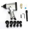 Raja Rubbers 1/2 inch AIR IMPACT WRENCH ROCKING DOG imported with Kit 17 pieces socket set - Image 5