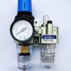 FRL 1 inch FRL Filter Regulator and Lubricator FRL with Metal Guard and with Gauge - Image 2