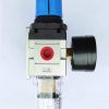 FRL 1 inch FRL Filter Regulator and Lubricator FRL with Metal Guard and with Gauge - Image 3